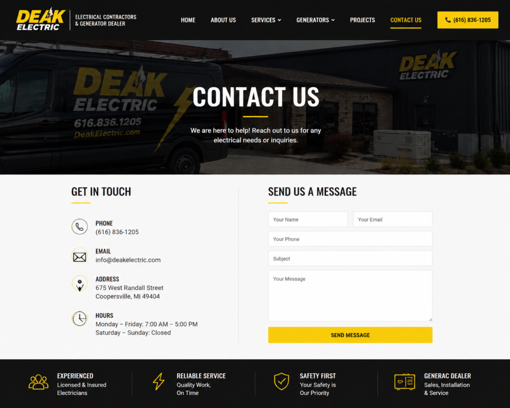 deakelectric.com contact us
